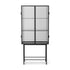 Haze Showcase Cabinet Reeded Glass